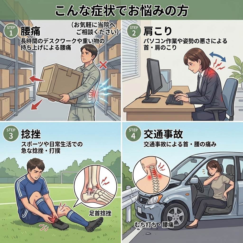 お悩み症状一覧